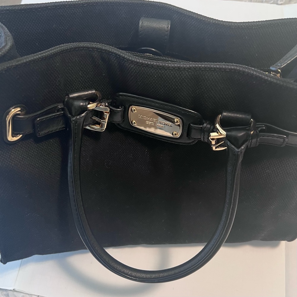 Black Gold Canvas Purse - image 2